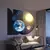 Lâmpada de projeção lunar USB, projetor planetário, luz noturna LED substituível, constelação da Terra, atmosfera de fundo, lâmpadas de parede - comprar online