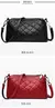Bolsa de couro genuíno feminina da moda, bolsa de ombro para meninas, couro macio, zíper multicamadas, grande capacidade, transversal - loja online
