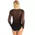 Imagem do Camisetas femininas sensuais de malha, pretas e brancas, transparentes, tamanho P-2XL, blusas de fundo, tops femininos, gaze, roupas estéticas