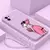Capa de silicone macia Pink Panther para iPhone Plus com alça de mão - Zexv