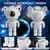 Astronauta estrela projetor galáxia espaço teto projetor luz noturna 360 ° - comprar online