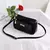 Imagem do Bolsa de ombro transversal de couro sintético feminina, bolsa casual para jantar e casamento, bolsa com aba e estampa de jacaré