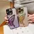 Capa de Glitter Brilhante Borboleta de Areia Fluindo para iPhone