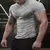 Camiseta de ginástica de manga curta masculina, alta elasticidade, musculação - loja online