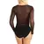 Camisetas femininas sensuais de malha, pretas e brancas, transparentes, tamanho P-2XL, blusas de fundo, tops femininos, gaze, roupas estéticas - Zexv