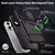 Capa para iPhone com anel magnético giratório e suporte resistente à queda, capa tipo de carteira. - comprar online