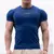 Camiseta de ginástica de manga curta masculina, alta elasticidade, musculação - comprar online