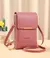 Bolsa de mão feminina Buylor Pocket com tela sensível ao toque para celular, bolsa de ombro em couro macio, bolsas femininas baratas, carteira pequena, bolsas crossbody