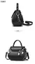 Imagem do Bolsa feminina de ombro, bolsa tote feminina de luxo, bolsa de couro genuíno, bolsa balde com laço