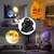 Lâmpada de projeção lunar USB, projetor planetário, luz noturna LED substituível, constelação da Terra, atmosfera de fundo, lâmpadas de parede na internet
