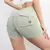 Shorts de fitness Peach para mulheres, calças 3/4, secagem ao ar, bolso, ioga, levantamento justo, verão - comprar online