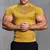 Camiseta de ginástica de manga curta masculina, alta elasticidade, musculação