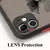 Capa de celular rígida fosca da moda para iPhone, capa protetora macia e transparente à prova de choque - comprar online