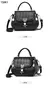 Bolsa feminina de ombro, bolsa tote feminina de luxo, bolsa de couro genuíno, bolsa balde com laço - loja online
