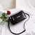 Imagem do Bolsa de ombro transversal de couro sintético feminina, bolsa casual para jantar e casamento, bolsa com aba e estampa de jacaré
