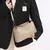 Bolsa de couro genuíno feminina da moda, bolsa de ombro para meninas, couro macio, zíper multicamadas, grande capacidade, transversal - loja online