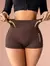 Imagem do Exercício de cintura alta, compressão abdominal, shorts de ioga justos, corrida de secagem rápida feminina, nádegas elásticas em formato de pêssego, bumbum levantado
