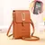 Bolsa de mão feminina Buylor Pocket com tela sensível ao toque para celular, bolsa de ombro em couro macio, bolsas femininas baratas, carteira pequena, bolsas crossbody - comprar online