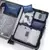 Conjunto de 6 bolsas de armazenamento de viagem, conjunto de malas, estojos de armazenamento portáteis, organizador de bagagem, roupas, sapatos, organizador dobrável - comprar online