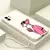 Imagem do Capa de silicone macia Pink Panther para iPhone Plus com alça de mão