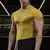 Camiseta de ginástica de manga curta masculina, alta elasticidade, musculação na internet