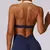 Sutiã esportivo de ginástica Halter Sutiã esportivo anti-suor Sutiã de ioga respirável Top curto à prova de choque Fitness Push Up Top de treino feminino - comprar online