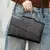 Bolsa de ombro transversal de couro sintético feminina, bolsa casual para jantar e casamento, bolsa com aba e estampa de jacaré - Zexv