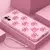 Capa de silicone macia Pink Panther para iPhone Plus com alça de mão na internet