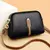 Bolsas de ombro femininas de couro macio, pequenas, de cor sólida, transversal, nova bolsa de mensageiro de designer, bolsa de deslocamento