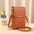 Bolsa de mão feminina Buylor Pocket com tela sensível ao toque para celular, bolsa de ombro em couro macio, bolsas femininas baratas, carteira pequena, bolsas crossbody na internet