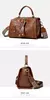 Bolsas femininas de couro macio com alça superior, bolsas de grife de luxo, bolsa grande de ombro transversal para mulheres, bolsa casual para deslocamento