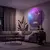Lâmpada de projeção lunar USB, projetor planetário, luz noturna LED substituível, constelação da Terra, atmosfera de fundo, lâmpadas de parede