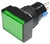 BOTAO MINI PULSADOR JNG | YLAY8E-J11G | SEM ILUMINAÇÃO | RETANGULAR | VERDE | 16M | PLASTICO