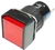 BOTAO MINI PULSADOR JNG | YLAY8E-J11R | SEM ILUMINAÇÃO | QUADRADO | VERMELHO | 16MM | PLASTICO