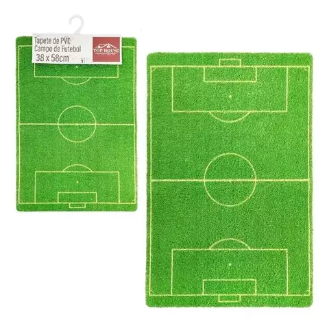 Tapete de PVC 60x40cm Campo de Futebol #
