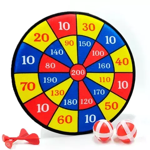Jogo de Dardo Velcro com Alvo 18 Peças – Art Brink