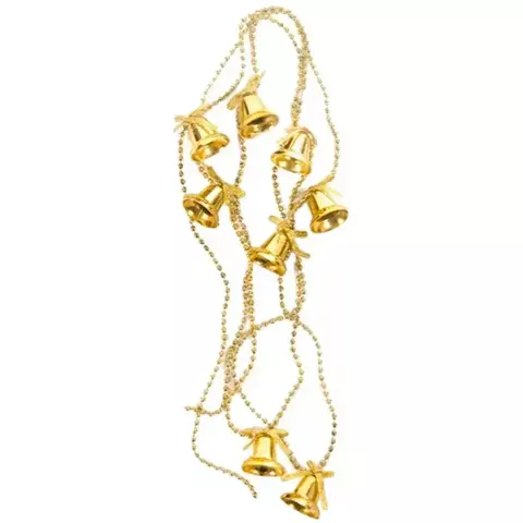 Enfeite Natalino 3 m – Cordão Decorativo Festivo - Sortidos (Prata, Dourado, Vermelho) #
