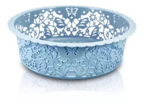 Cesto Organizador Redondo Decorado - Cores Variadas #