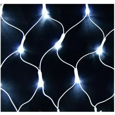 Pisca-Pisca Rede LED 2 × 1,8 m Branco – Decoração Natalina #