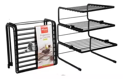 Prateleira de Cozinha em Inox Empilhavel #