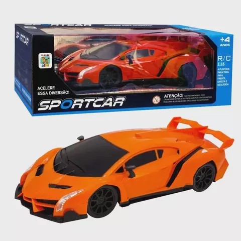 Carrinho Controle Remoto Sports Car 1:18 Plástico