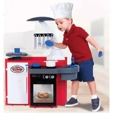 Cozinha Infantil Classic Cotiplás com Acessórios – 76 cm