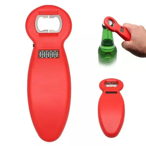 Abridor de Garrafas de Plastico Com Contador Digital a Bateria #