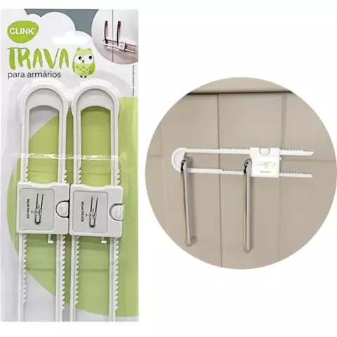 Kit 2 Peças Trava para Armário #
