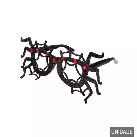 Oculos Halloween com Pernas e Teia de Aranha #