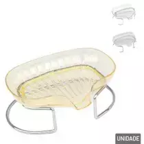 Saboneteira Plástica com Suporte Metal Color