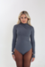 Body Manga Longa Cinza Storm - comprar online