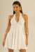 vestido mini off white Marilyn na internet