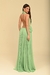 VESTIDO LONGO DRAPEADO MINT - comprar online