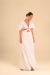 vestido longo off aviamento flor de maracujá - comprar online